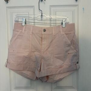American Eagle Light Pink High Rise Cargo Shorts Size 8